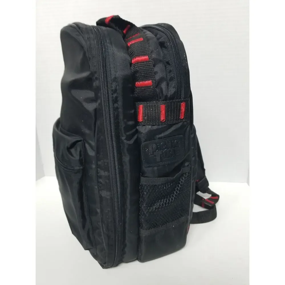 Vintage 2 Person Picnic Backpack Kit Insulated Cooler Utensil Glasses Plates New